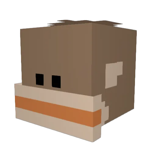 DeVin_SY Minecraft avatar head, 3D render
