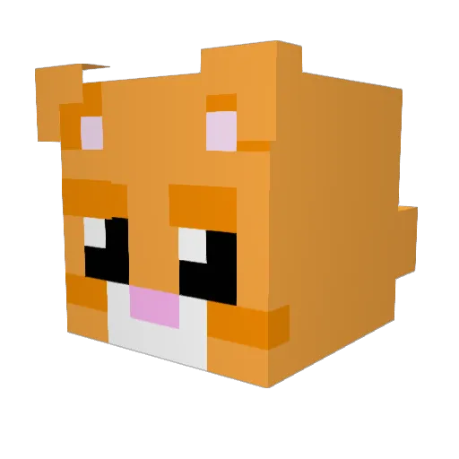 DeVoXx1 Minecraft avatar head, 3D render