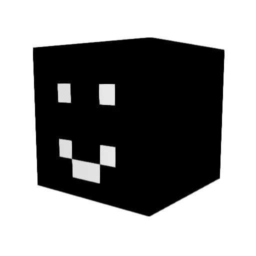 DeXfy Minecraft avatar head, 3D render