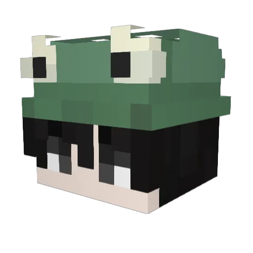 DeXils Minecraft avatar head, 3D render