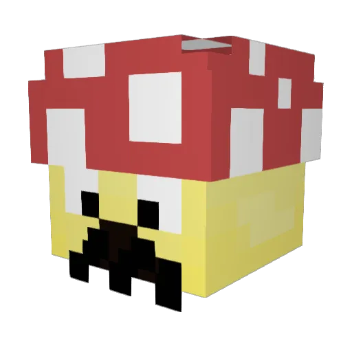 De_Hartmann Minecraft avatar head, 3D render