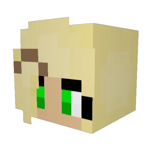 De_KEVIN_ Minecraft avatar head, 3D render
