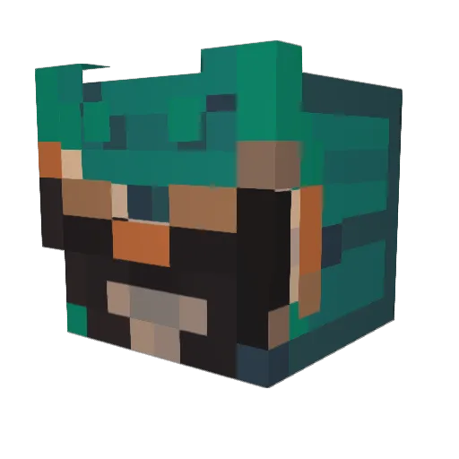 De_Shon Minecraft avatar head, 3D render