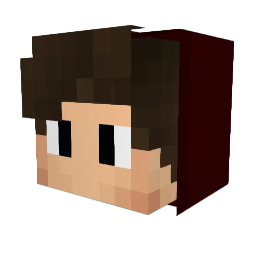 De_Thomeister Minecraft avatar head, 3D render