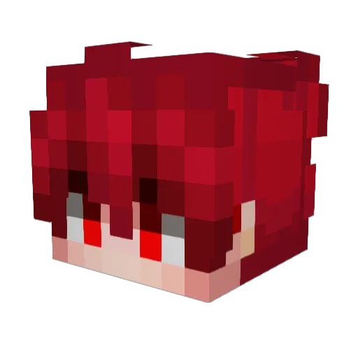 De_co_ Minecraft avatar head, 3D render