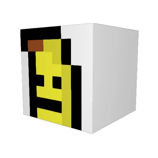 De_fender Minecraft avatar head, 3D render
