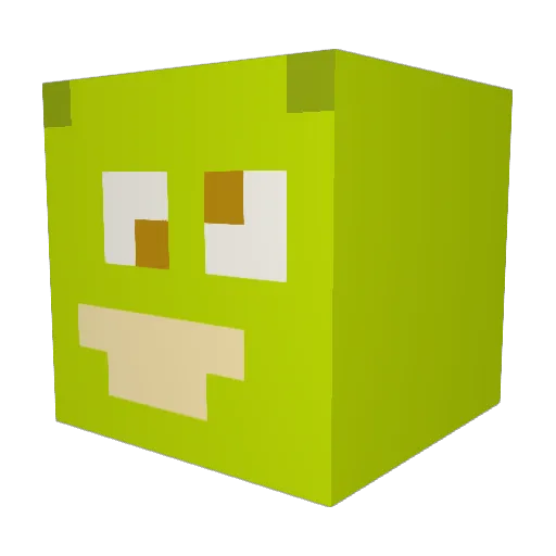 De_miner6 Minecraft avatar head, 3D render