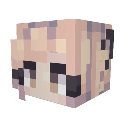 Dea7hReaper Minecraft avatar head, 3D render