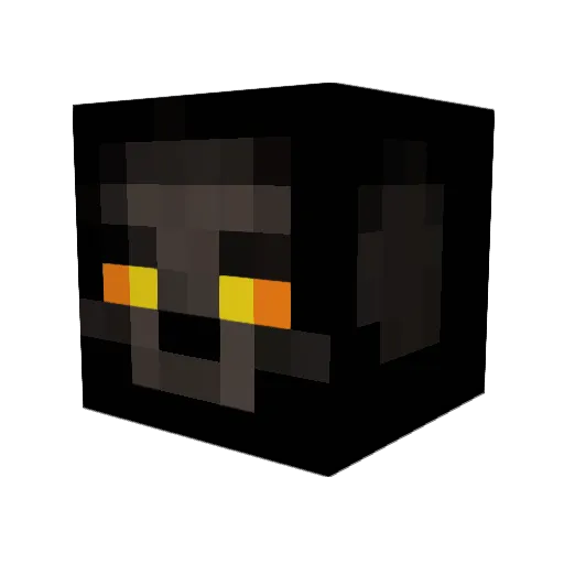 DeaDmetall Minecraft avatar head, 3D render