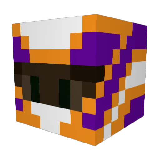 DeaJaey Minecraft avatar head, 3D render