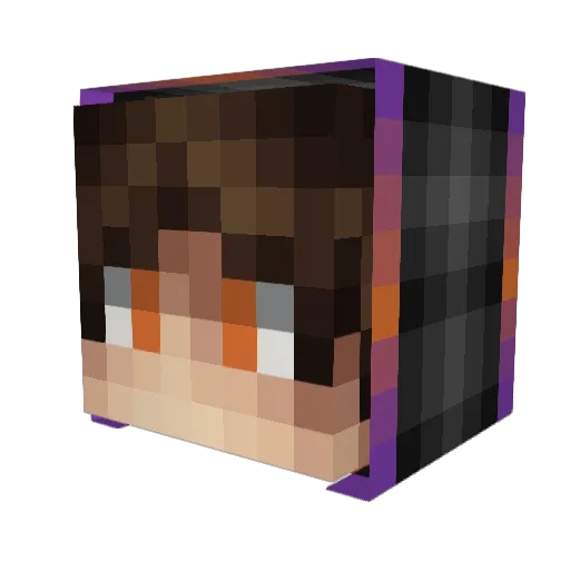 DeaSor Minecraft avatar head, 3D render
