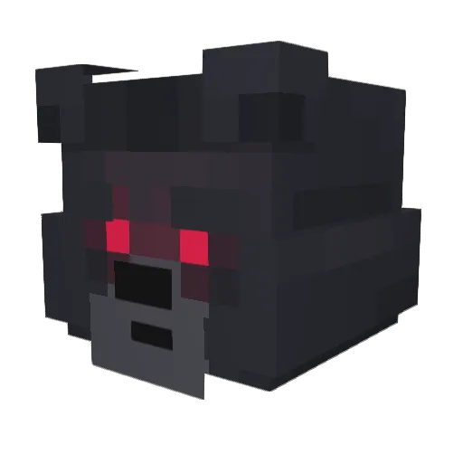 DeaVozZ Minecraft avatar head, 3D render