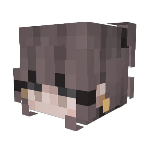 Deaaa_ Minecraft avatar head, 3D render