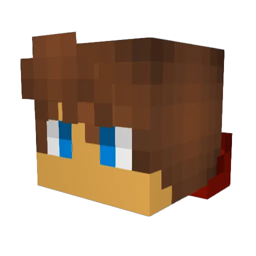 DeaconSP Minecraft avatar head, 3D render