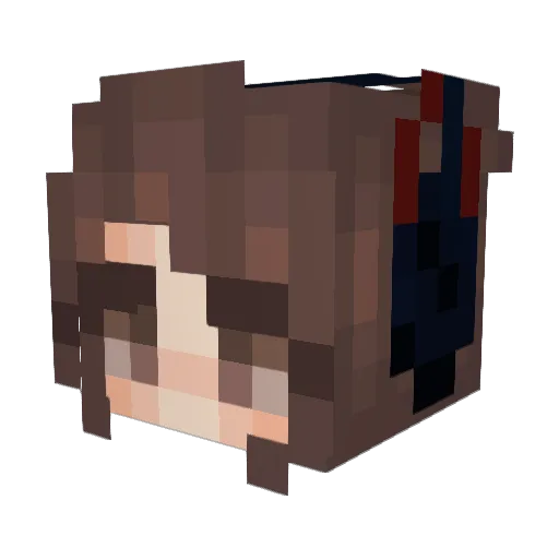 DeaconYY Minecraft avatar head, 3D render