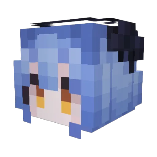 Dead1145 Minecraft avatar head, 3D render