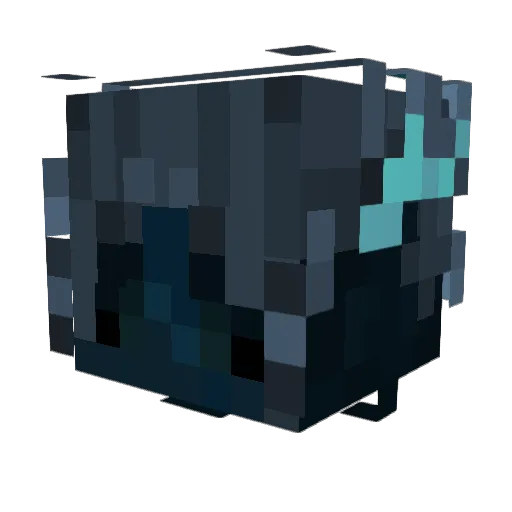 Dead4All Minecraft avatar head, 3D render
