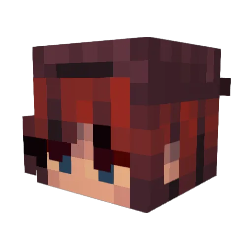 DeadByDay46 Minecraft avatar head, 3D render