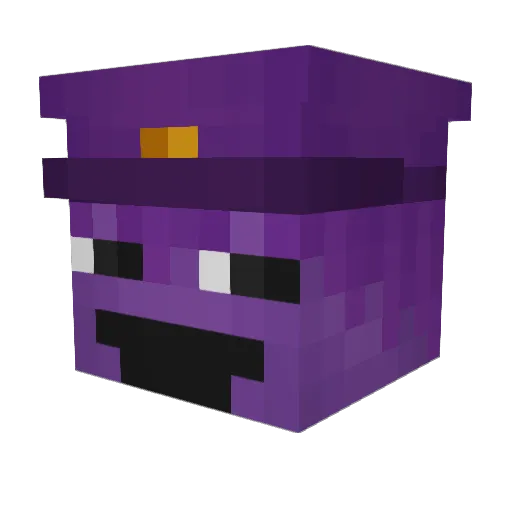 DeadDead Minecraft avatar head, 3D render