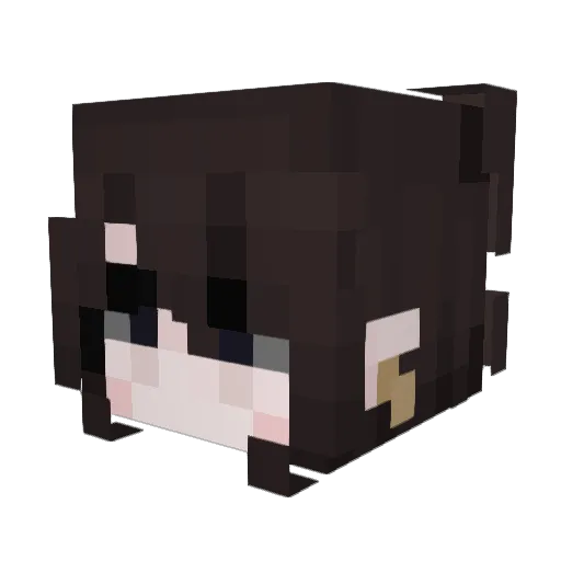 DeadDino22 Minecraft avatar head, 3D render