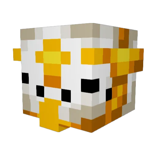 DeadDummyX Minecraft avatar head, 3D render