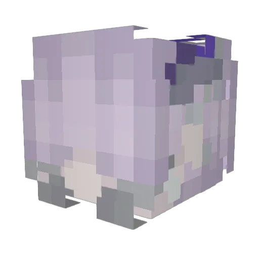 DeadEmuuuu Minecraft avatar head, 3D render