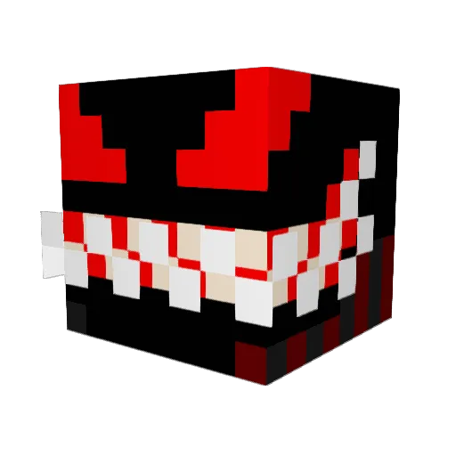 DeadGames Minecraft avatar head, 3D render