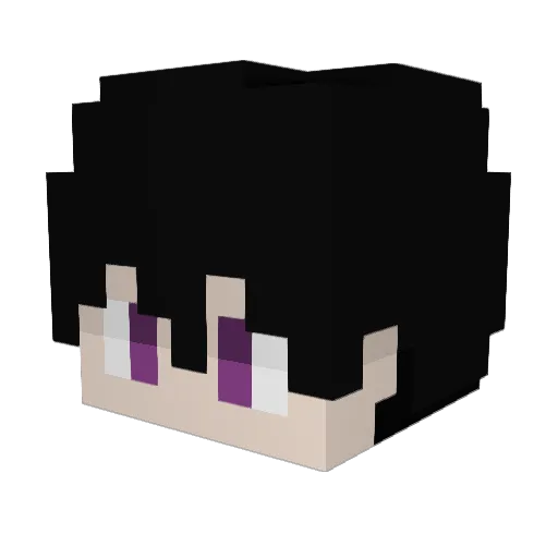 DeadHeart Minecraft avatar head, 3D render