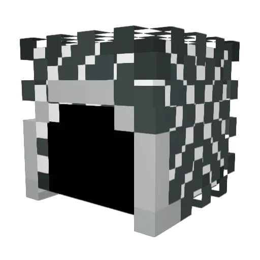 DeadHollow770 Minecraft avatar head, 3D render