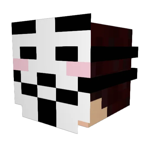 DeadInSpace Minecraft avatar head, 3D render