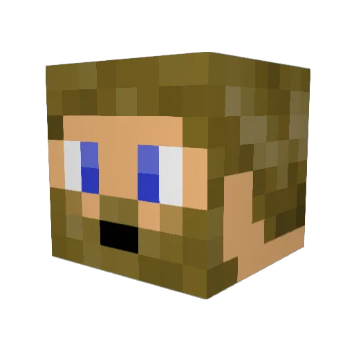 DeadJester846 Minecraft avatar head, 3D render