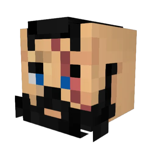 DeadJuice Minecraft avatar head, 3D render