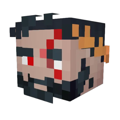 DeadKoool Minecraft avatar head, 3D render