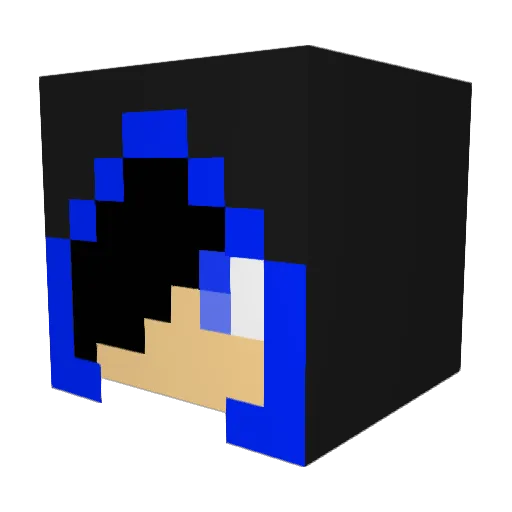 DeadL0X123 Minecraft avatar head, 3D render