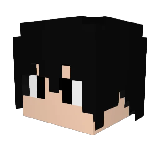 DeadLine1224 Minecraft avatar head, 3D render