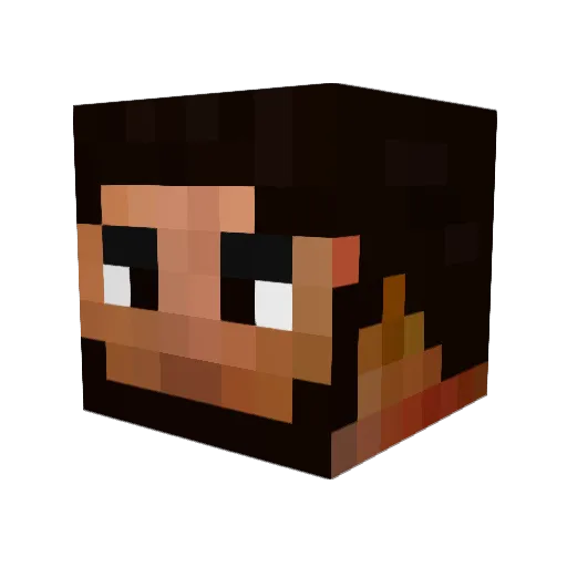 DeadLogin Minecraft avatar head, 3D render