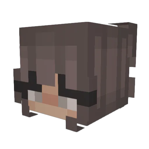 DeadLoon Minecraft avatar head, 3D render