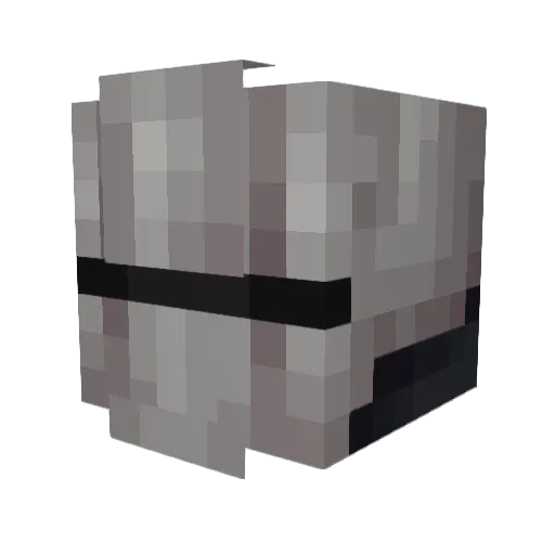 DeadMage Minecraft avatar head, 3D render