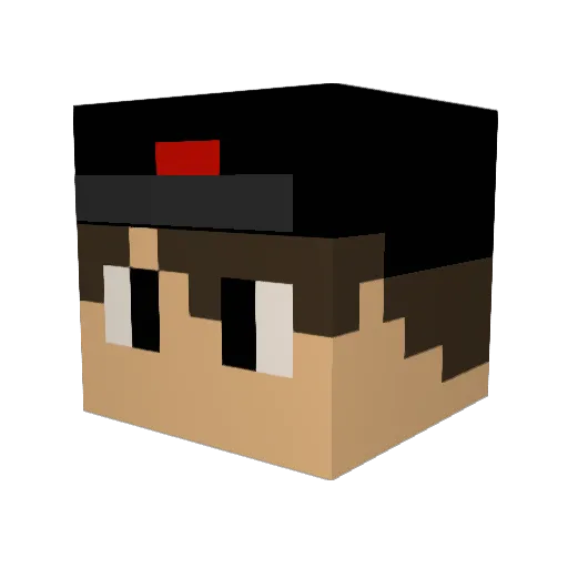 DeadMan_Z Minecraft avatar head, 3D render