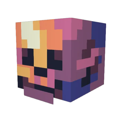 DeadMeat6969 Minecraft avatar head, 3D render