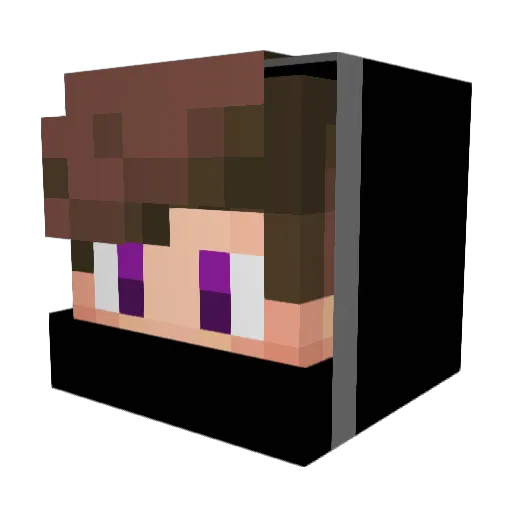 DeadMetal07 Minecraft avatar head, 3D render