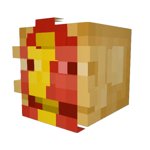 DeadMocha4125 Minecraft avatar head, 3D render
