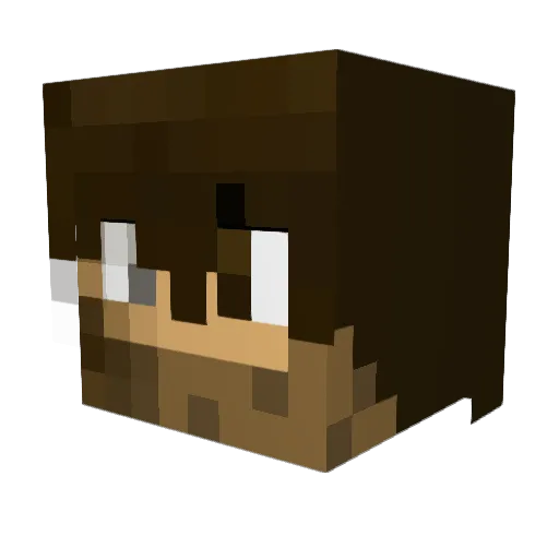 DeadOnArrival69 Minecraft avatar head, 3D render