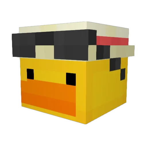 DeadPlay3r Minecraft avatar head, 3D render