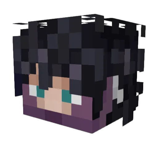 DeadPoolPRIME1 Minecraft avatar head, 3D render