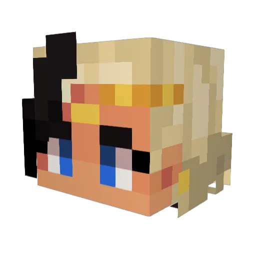 DeadS0uls Minecraft avatar head, 3D render