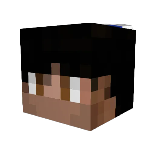 DeadShadow42 Minecraft avatar head, 3D render