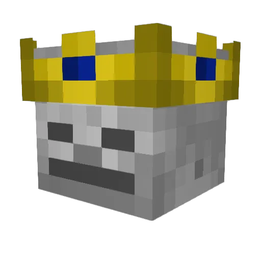 DeadSkyll Minecraft avatar head, 3D render