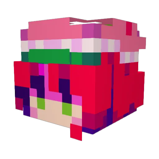 DeadSmiles1212 Minecraft avatar head, 3D render