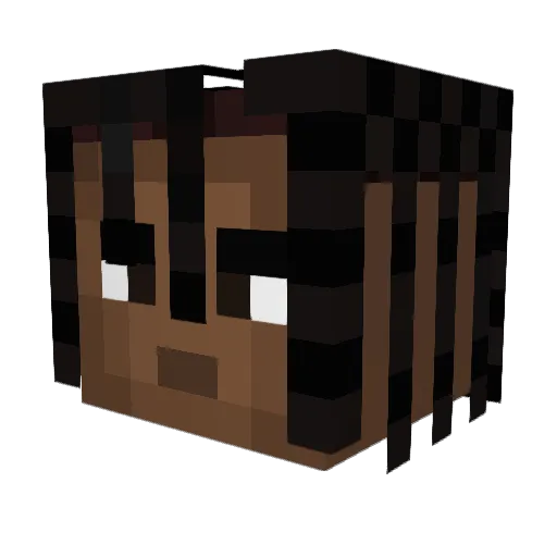 DeadSpace3346 Minecraft avatar head, 3D render